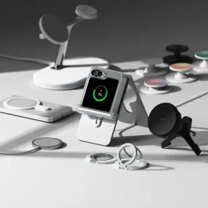 Etui Ringke Slim Hinge Magnetic MagSafe Samsung Galaxy Z Flip 6 Matný Čirý