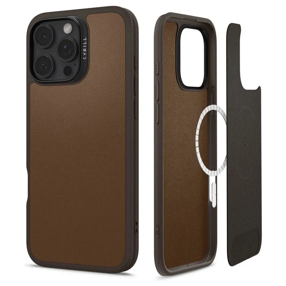 Hurtownia GSM - Spigen Cyrill Kajuk Mag MagSafe Apple iPhone 16 Pro Max Díszes Barna - SPN16545 - {ean13} - Hurt