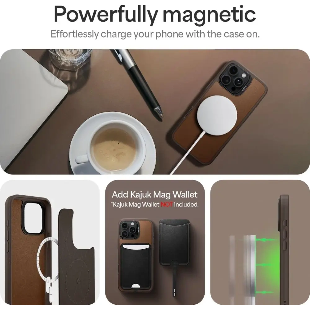 Hurtownia GSM - Etui Spigen Cyrill Kajuk Mag MagSafe Apple iPhone 16 Pro Max Saddle Brown - SPN16545 - {ean13} - Hurt