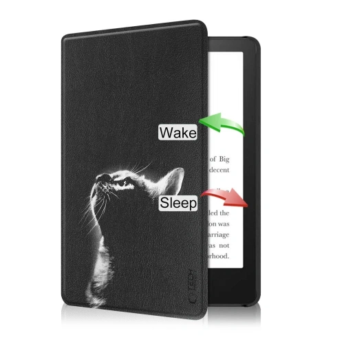Etui Tech-Protect SmartCase Kindle 11 / 12 2022 / 2024 Black Cat