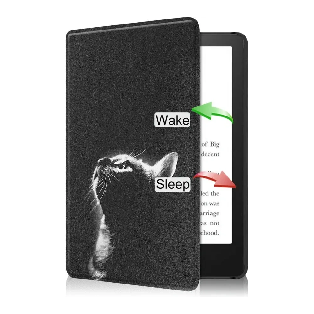 Hurtownia GSM - Etui Tech-Protect SmartCase Kindle 11 / 12 2022 / 2024 Black Cat - THP3513 - {ean13} - Hurt