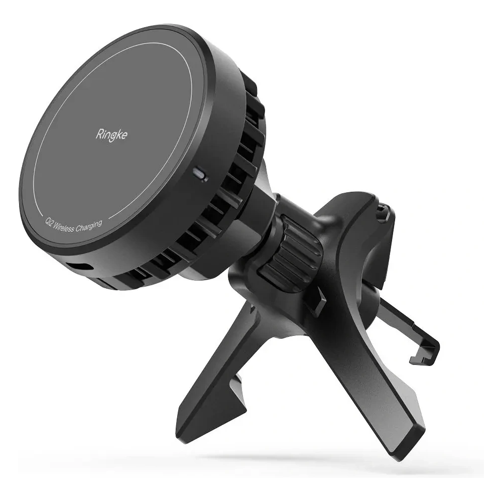 Hurtownia GSM - Upevnění do auta na mřížku s bezdrátovou nabíječkou Ringke Peltier Qi2 Magnetic MagSafe Vent Car Mount Wireless Charger 15W Black - RGK11692 - {ean13} - Hurt