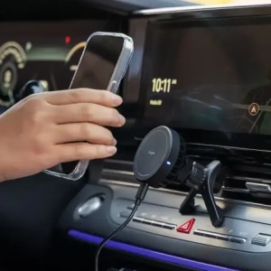 Hurtownia GSM - Ringke Peltier Qi2 Magnetic MagSafe Szellőző Autós Töltő Vezeték nélküli Töltő 15W Fekete - RGK11692 - {ean13} - Hurt