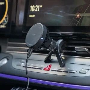 Hurtownia GSM - Ringke Peltier Qi2 Magnetic MagSafe Lüftungs Auto Halterung Kabelloses Ladegerät 15W Schwarz - RGK11692 - {ean13} - Hurt