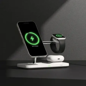 Hurtownia GSM - Ringke 3in1 Qi2 Magnetic Töltő MagSafe Vezeték nélküli Töltő Fehér - RGK11693 - {ean13} - Hurt