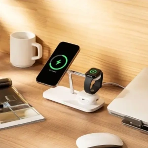 Hurtownia GSM - Ringke 3in1 Qi2 Magnetic Töltő MagSafe Vezeték nélküli Töltő Fehér - RGK11693 - {ean13} - Hurt