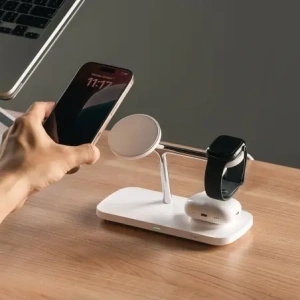 Hurtownia GSM - Ringke 3in1 Qi2 Magnetic Töltő MagSafe Vezeték nélküli Töltő Fehér - RGK11693 - {ean13} - Hurt