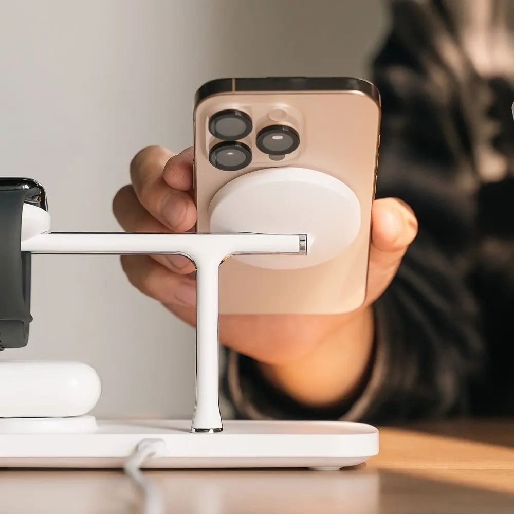 Hurtownia GSM - Ringke 3in1 Qi2 Magnetic Ladegerät MagSafe Wireless Charger Weiß - RGK11693 - {ean13} - Hurt
