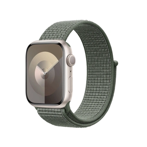 Pasek Crong Nylon Apple Watch 4/5/6/7/SE/8/9/10 40/41/42mm (Military Green)