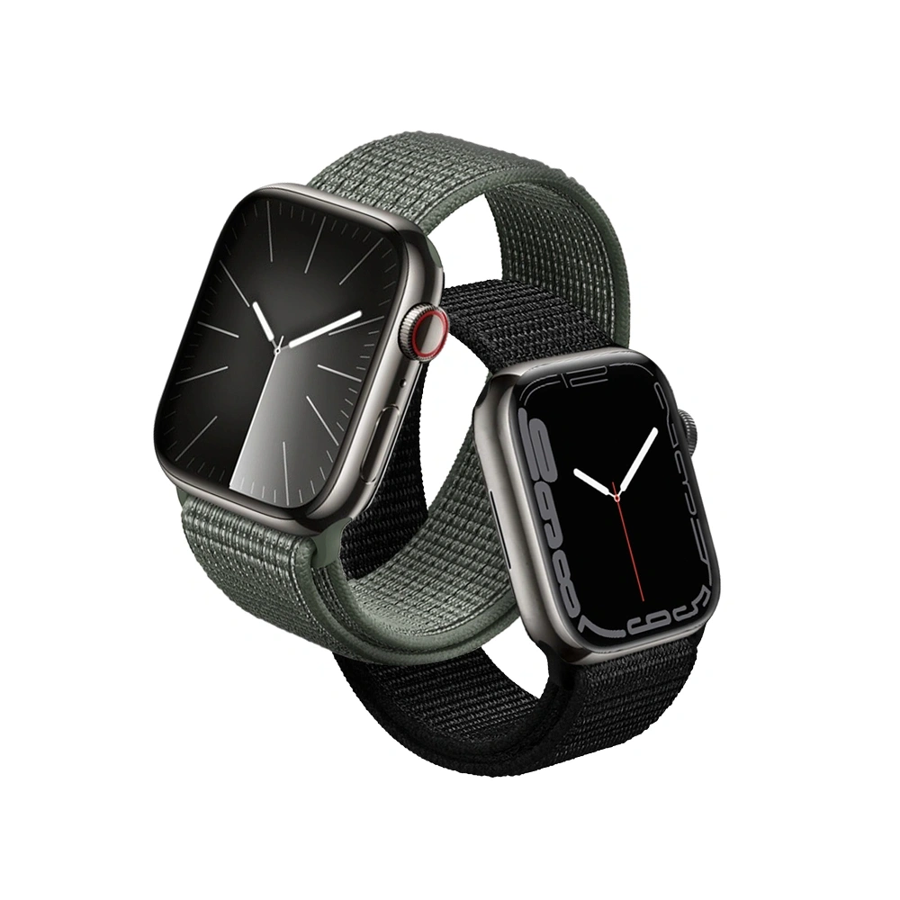 Hurtownia GSM - Pasek Crong Nylon Apple Watch 4/5/6/7/SE/8/9/10 40/41/42mm (Vojenská zelená) - CRG812 - {ean13} - Hurt