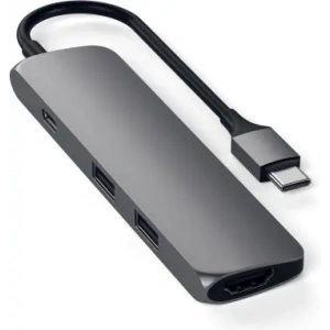 Hurtownia GSM - Adapter Satechi 4-in-1 Slim Multiport 4K USB-C / 2xUSB-A, USB-C, 4K HDMI - STH158 - {ean13} - Hurt