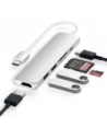 Hurtownia GSM - Satechi 6-in-1 Slim Multiport-Adapter USB-C / USB-C, 2x USB-A, 4K HDMI, Micro/SD, Ethernet - STH159 - {ean13} - Hurt