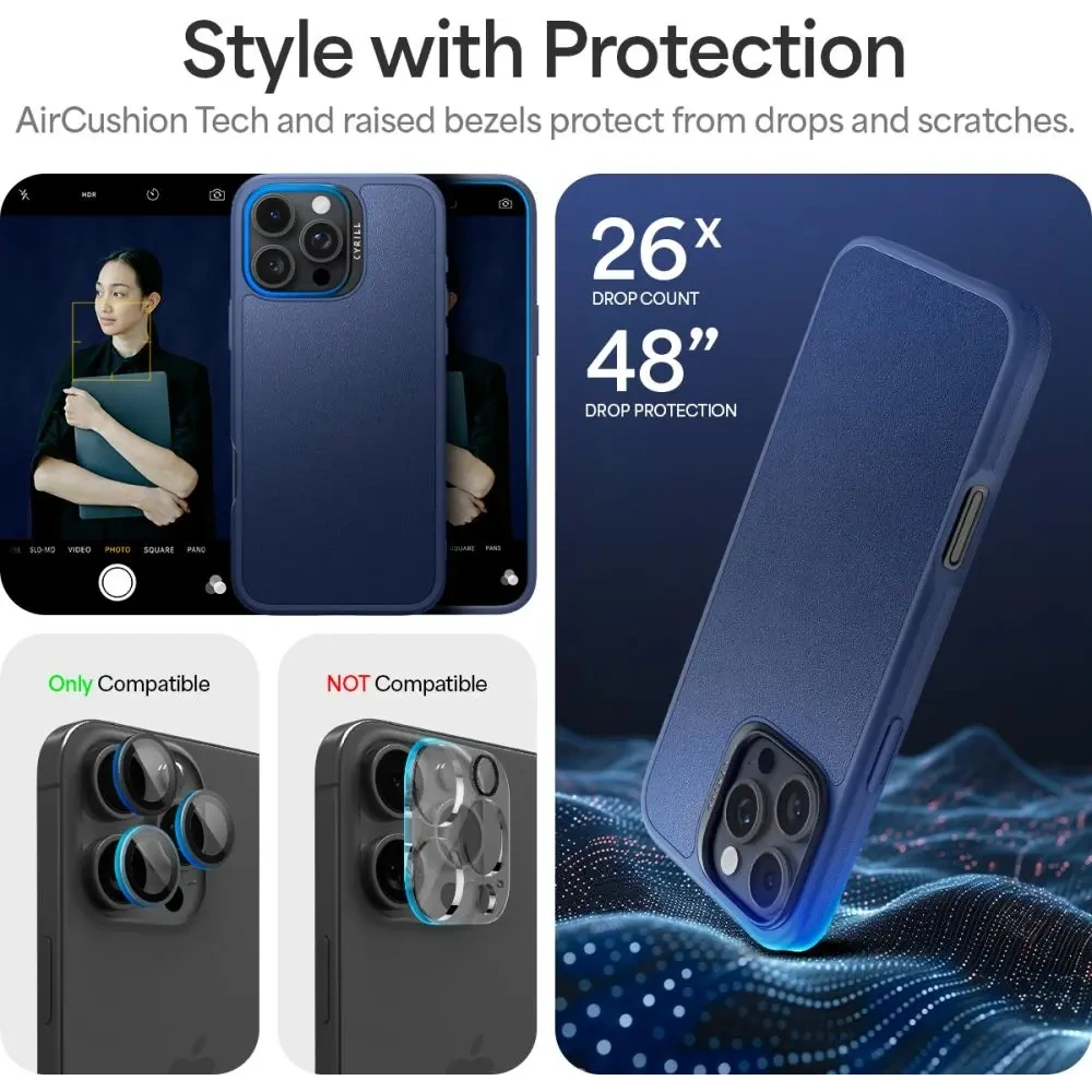 Wholesale Spigen Cyrill Kajuk Mag MagSafe Apple iPhone 16 Pro Navy - SPN16548 - {ean13} - Hurt