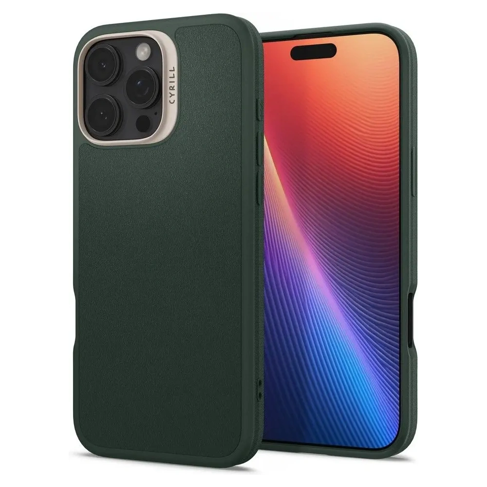 Wholesale Spigen Cyrill Kajuk Mag MagSafe Apple iPhone 16 Pro Forest Green - SPN16549 - {ean13} - Hurt