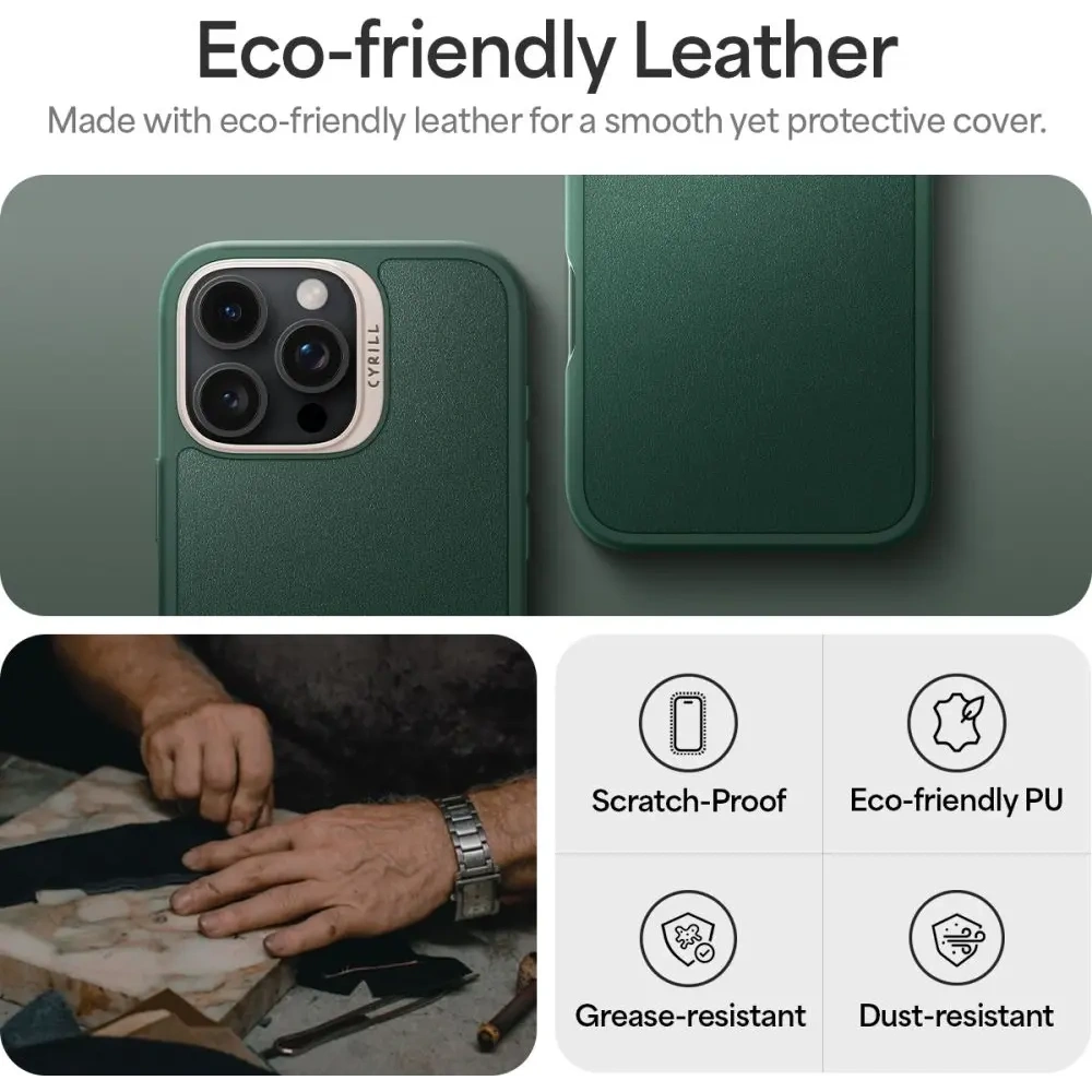 Hurtownia GSM - Etui Spigen Cyrill Kajuk Mag MagSafe Apple iPhone 16 Pro Forest Green - SPN16549 - {ean13} - Hurt