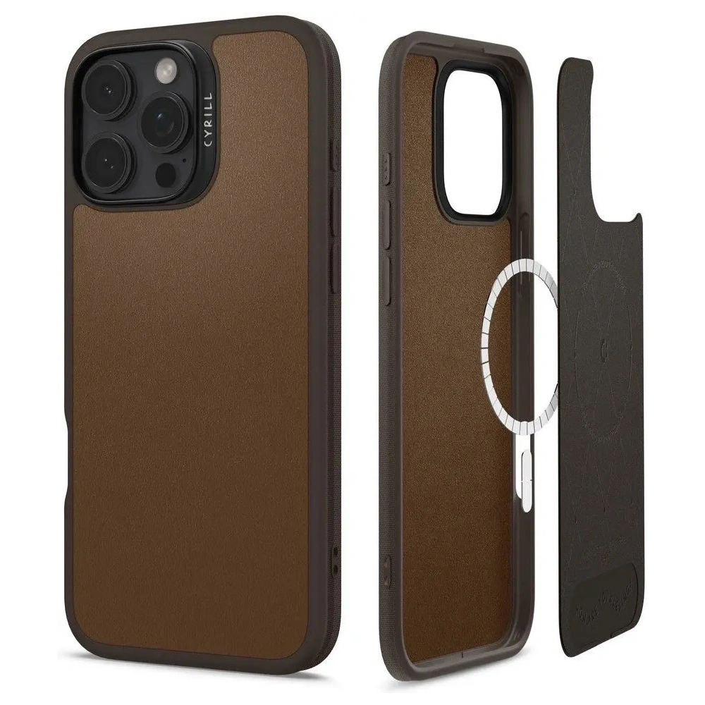Hurtownia GSM - Etui Spigen Cyrill Kajuk Mag MagSafe Apple iPhone 16 Pro Saddle Brown - SPN16550 - {ean13} - Hurt