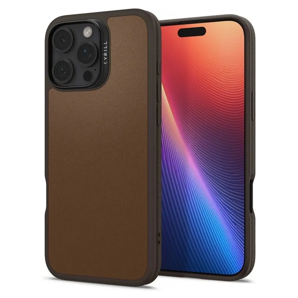 Hurtownia GSM - Etui Spigen Cyrill Kajuk Mag MagSafe Apple iPhone 16 Pro Saddle Brown - SPN16550 - {ean13} - Hurt
