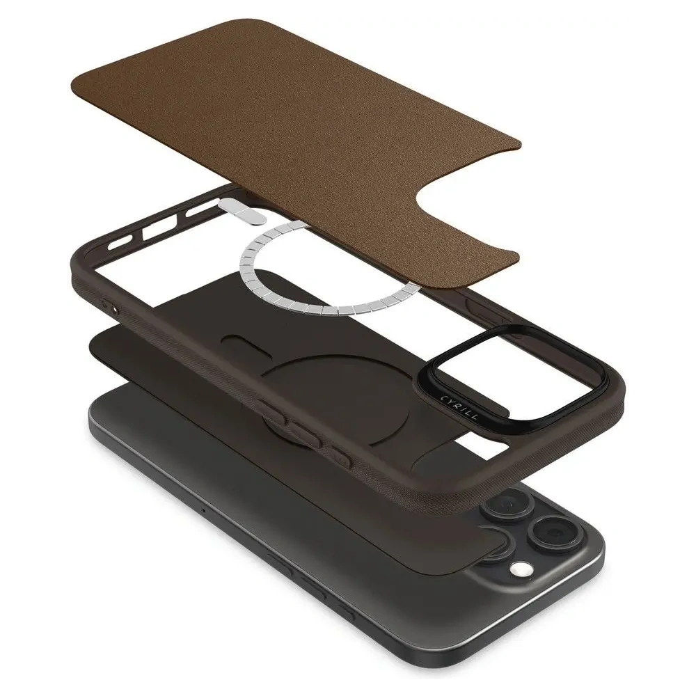 Hurtownia GSM - Etui Spigen Cyrill Kajuk Mag MagSafe Apple iPhone 16 Pro Saddle Brown - SPN16550 - {ean13} - Hurt