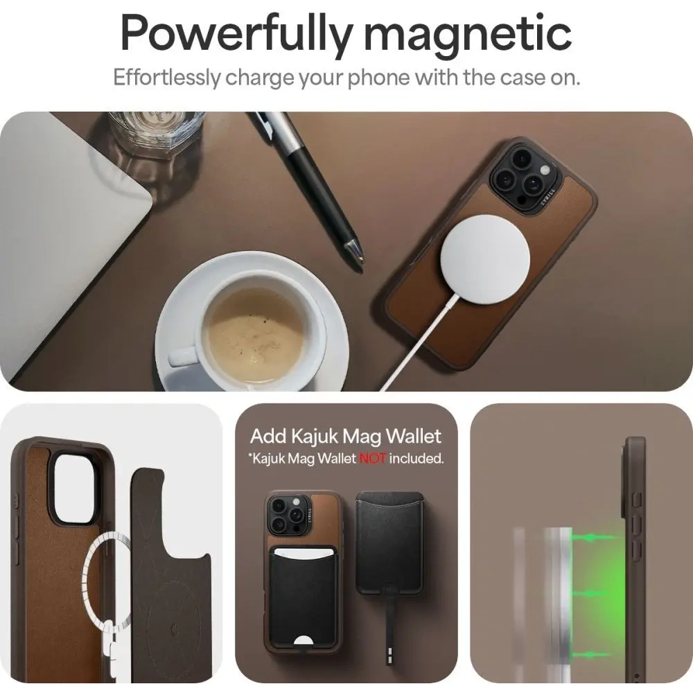 Hurtownia GSM - Etui Spigen Cyrill Kajuk Mag MagSafe Apple iPhone 16 Pro Saddle Brown - SPN16550 - {ean13} - Hurt