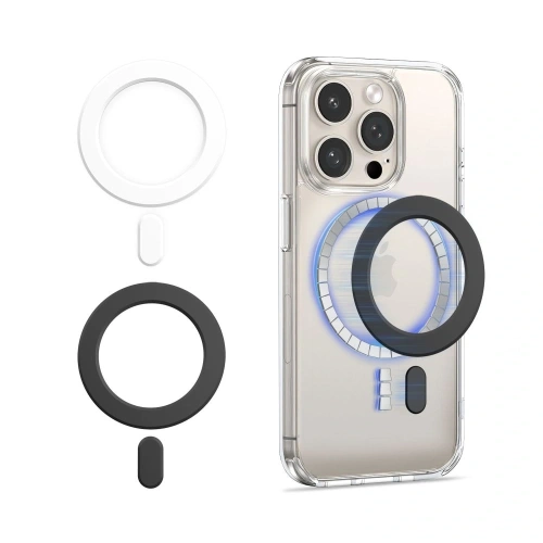 Blaszka Tech-Protect MMP-100 Magnetic MagSafe Ring Black & White [2 PACK]