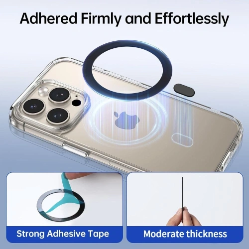 Blaszka Tech-Protect MMP-100 Magnetic MagSafe Ring Black & White [2 PACK]