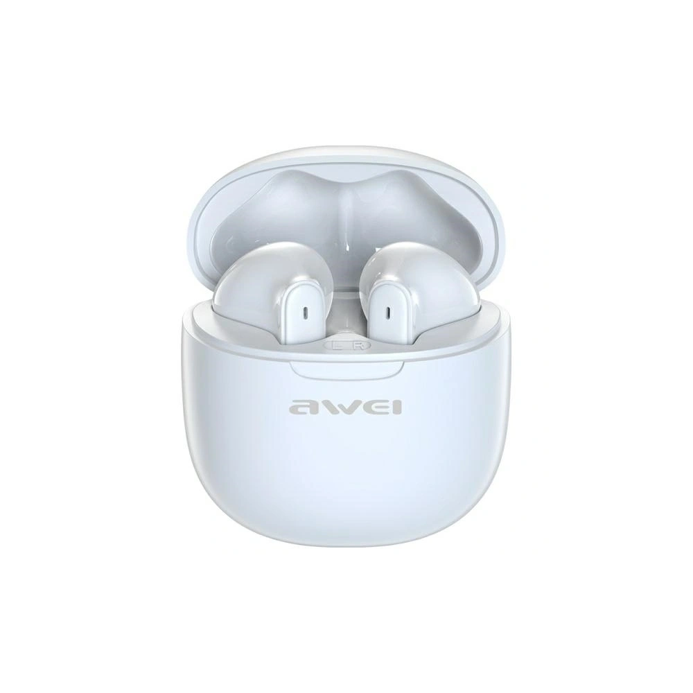 Hurtownia GSM - Bezdrátová sluchátka do uší AWEI T68 Bluetooth 5.3 ENC TWS + dokovací stanice bílá/white - AWEI232 - {ean13} - Hurt