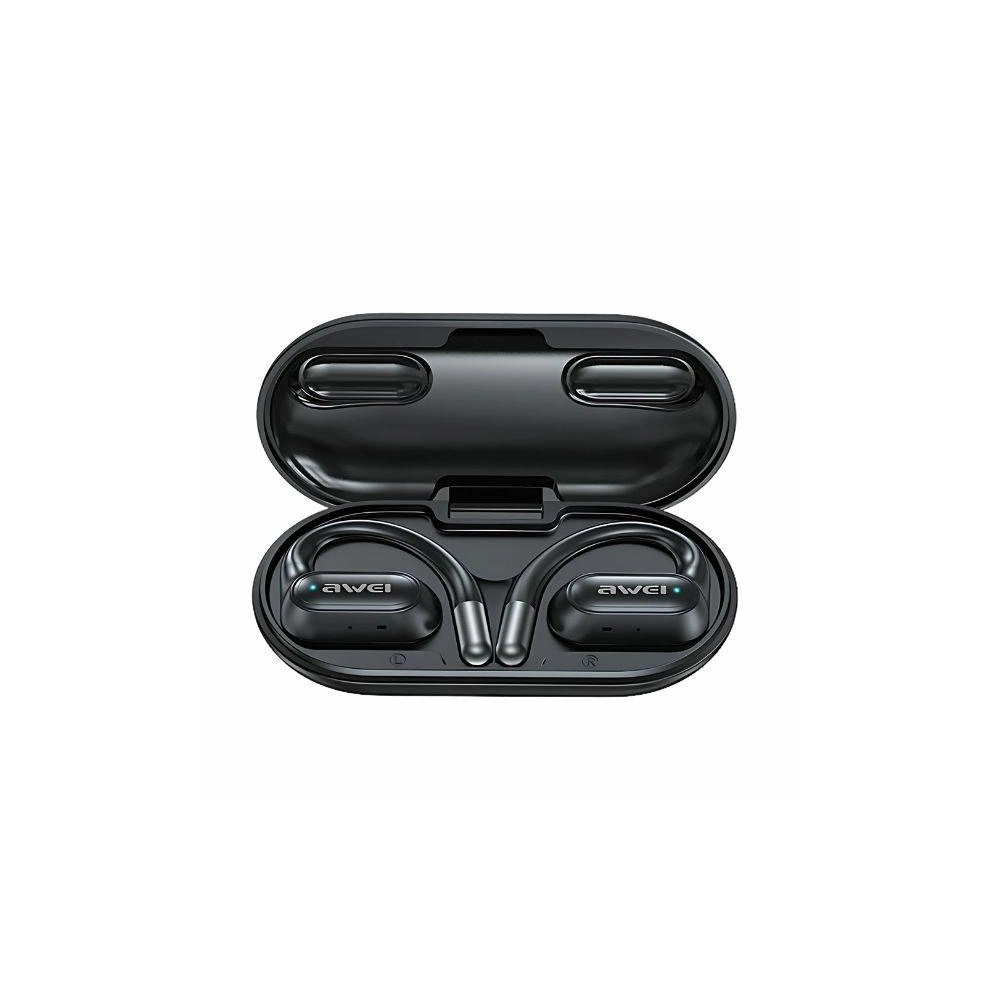 Hurtownia GSM - Bezdrátová sluchátka AWEI T93 Bluetooth 5.4 OWS + dokovací stanice černá/black - AWEI235 - {ean13} - Hurt
