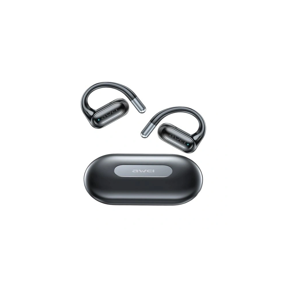 Hurtownia GSM - Bezdrátová sluchátka AWEI T93 Bluetooth 5.4 OWS + dokovací stanice černá/black - AWEI235 - {ean13} - Hurt