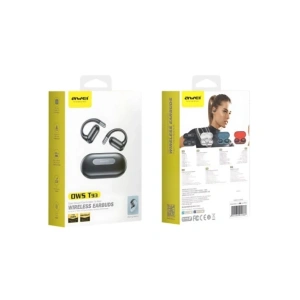 Hurtownia GSM - Căști wireless AWEI T93 Bluetooth 5.4 OWS + stație de încărcare neagră - AWEI235 - {ean13} - Hurt
