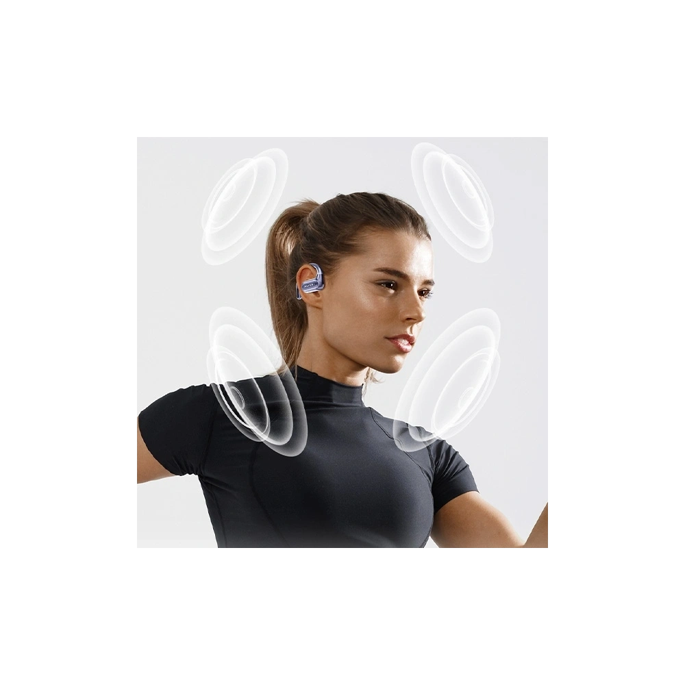 Wholesale AWEI T93 Bluetooth 5.4 OWS wireless headphones + docking station black - AWEI235 - {ean13} - Hurt