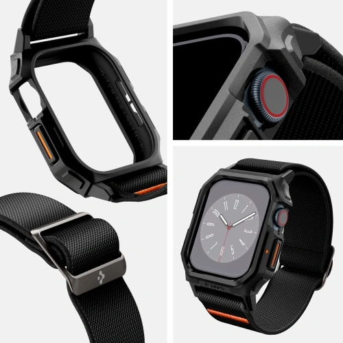 Etui z paskiem Spigen Lite Fit Pro Apple Watch 10 / 11 42mm Matte Black