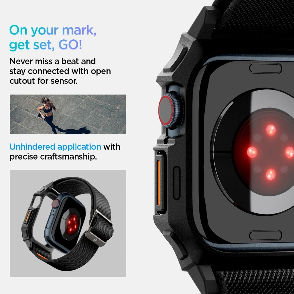 Hurtownia GSM - Spigen Lite Fit Pro Apple Watch 10 42mm Negru Mat - SPN16560 - {ean13} - Hurt