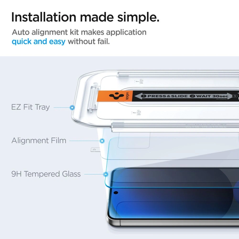 Hurtownia GSM - Spigen GLAS.tR ez Fit Samsung Galaxy S24 FE Clear [2 PACK] - SPN16561 - {ean13} - Hurt