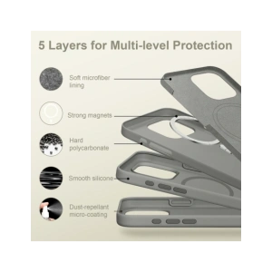 Etui Tech-Protect Silicone MagSafe Apple iPhone 16 Pro Matte Clay