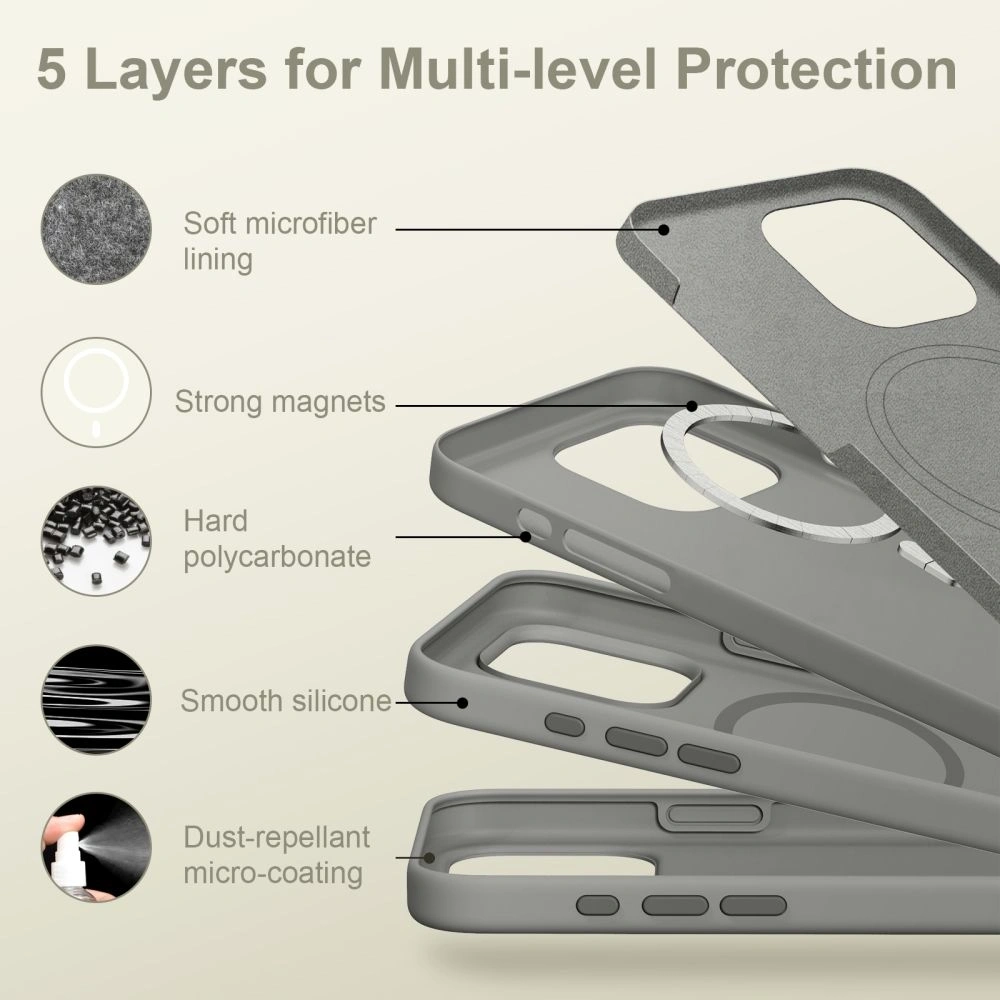 Wholesale Tech-Protect Silicone MagSafe Apple iPhone 16 Pro Matte Clay - THP3526 - {ean13} - Hurt