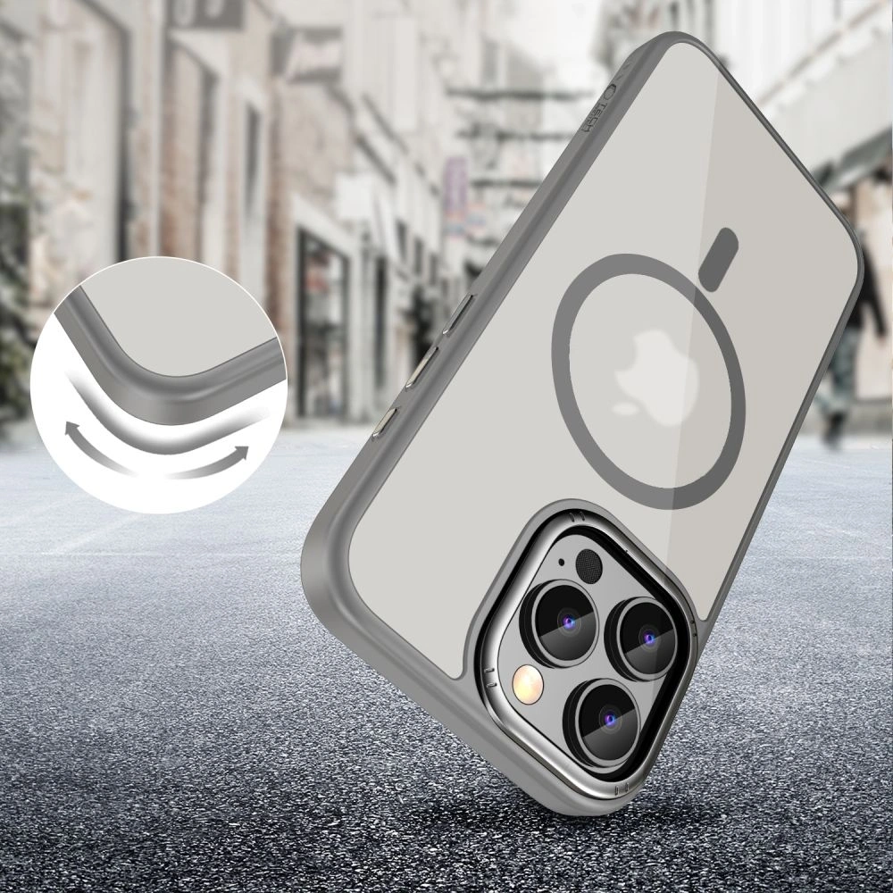Hurtownia GSM - Tech-Protect MagEdge MagSafe Apple iPhone 16 Pro Titán/fegyverfém - THP3528 - {ean13} - Hurt