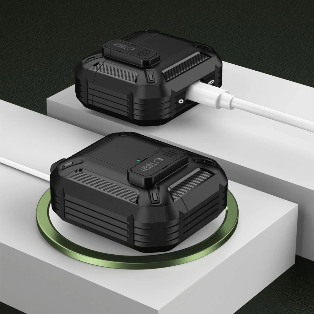 Hurtownia GSM - Etui Tech-Protect Carbonox Apple AirPods 4 Černé - THP3533 - {ean13} - Hurt
