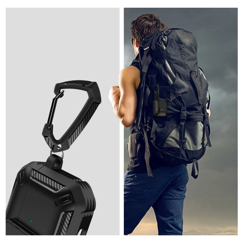 Hurtownia GSM - Etui Tech-Protect Carbonox Apple AirPods 4 Černé - THP3533 - {ean13} - Hurt