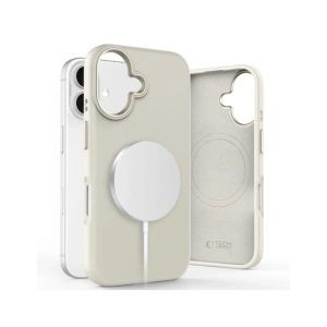 Etui Tech-Protect Silicone Pure MagSafe Apple iPhone 16 Cosmic Latte