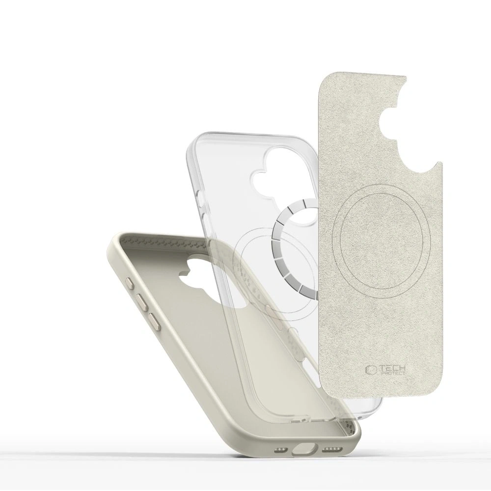 Hurtownia GSM - Etui Tech-Protect Silicone Pure MagSafe Apple iPhone 16 Cosmic Latte - THP3540 - {ean13} - Hurt