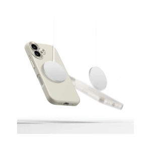 Etui Tech-Protect Silicone Pure MagSafe Apple iPhone 16 Cosmic Latte