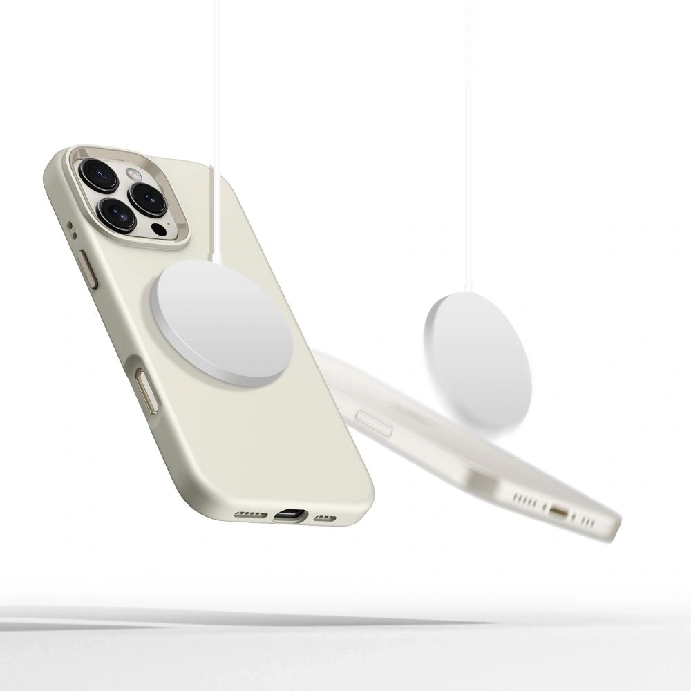 Hurtownia GSM - Etui Tech-Protect Silicone Pure MagSafe Apple iPhone 16 Pro Cosmic Latte - THP3542 - {ean13} - Hurt