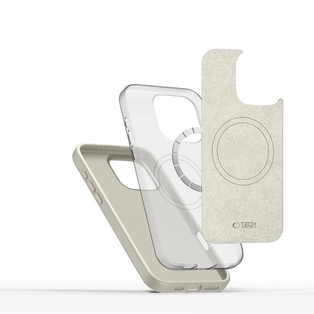 Hurtownia GSM - Etui Tech-Protect Silicone Pure MagSafe Apple iPhone 16 Pro Cosmic Latte - THP3542 - {ean13} - Hurt