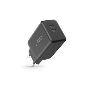 Hurtownia GSM - Tech-Protect NC45W-GAN 2xUSB-C Hálózati Töltő PD45W Fekete - THP3545 - {ean13} - Hurt