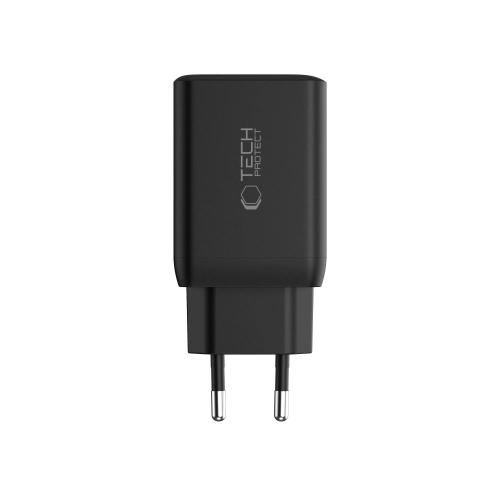 Hurtownia GSM - Tech-Protect NC45W-GAN 2xUSB-C Hálózati Töltő PD45W Fekete - THP3545 - {ean13} - Hurt