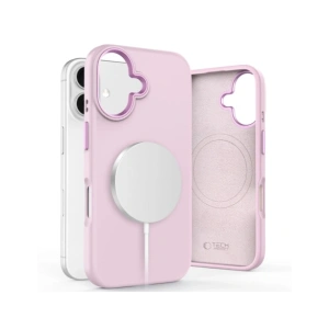 Etui Tech-Protect Silicone Pure MagSafe Apple iPhone 16 Pink Pearl