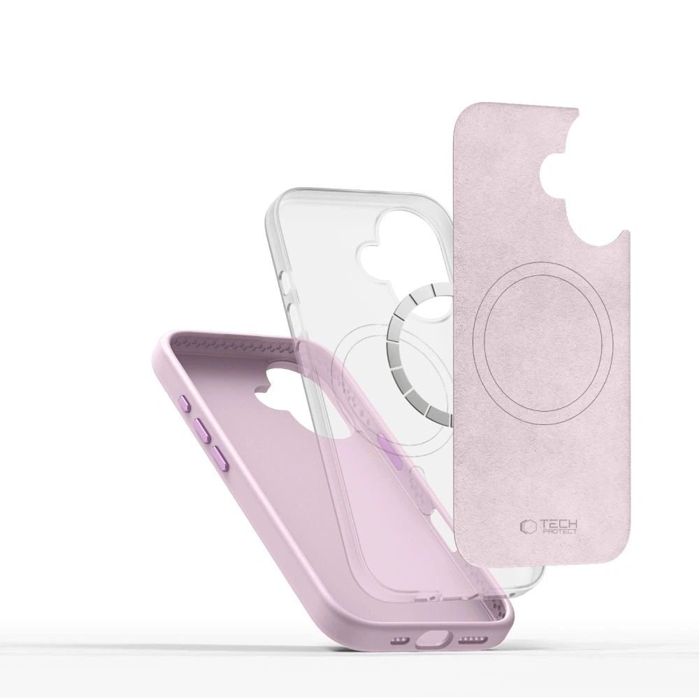 Hurtownia GSM - Etui Tech-Protect Silicone Pure MagSafe Apple iPhone 16 Pink Pearl - THP3546 - {ean13} - Hurt