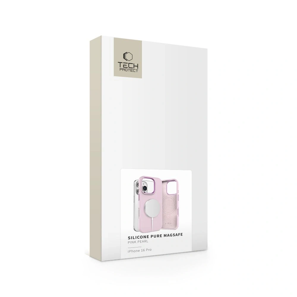 Wholesale Tech-Protect Silicone Pure MagSafe Apple iPhone 16 Pro Pink Pearl - THP3547 - {ean13} - Hurt
