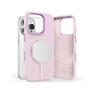 Etui Tech-Protect Silicone Pure MagSafe Apple iPhone 16 Pro Max Pink Pearl