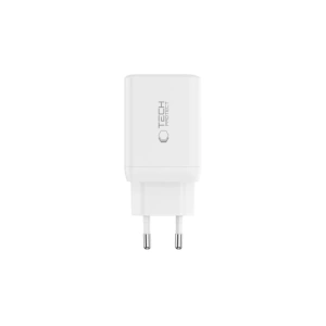 Hurtownia GSM - Tech-Protect NC45W-GAN 2xUSB-C Hálózati Töltő PD45W Fehér - THP3549 - {ean13} - Hurt